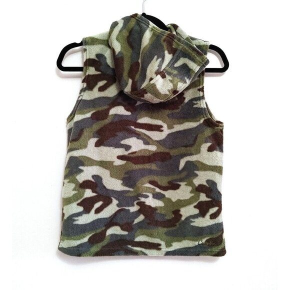 Cabela's Women's Fleece Hoodie Vest Camo Camouflaged Size Small - Picture 2 of 3